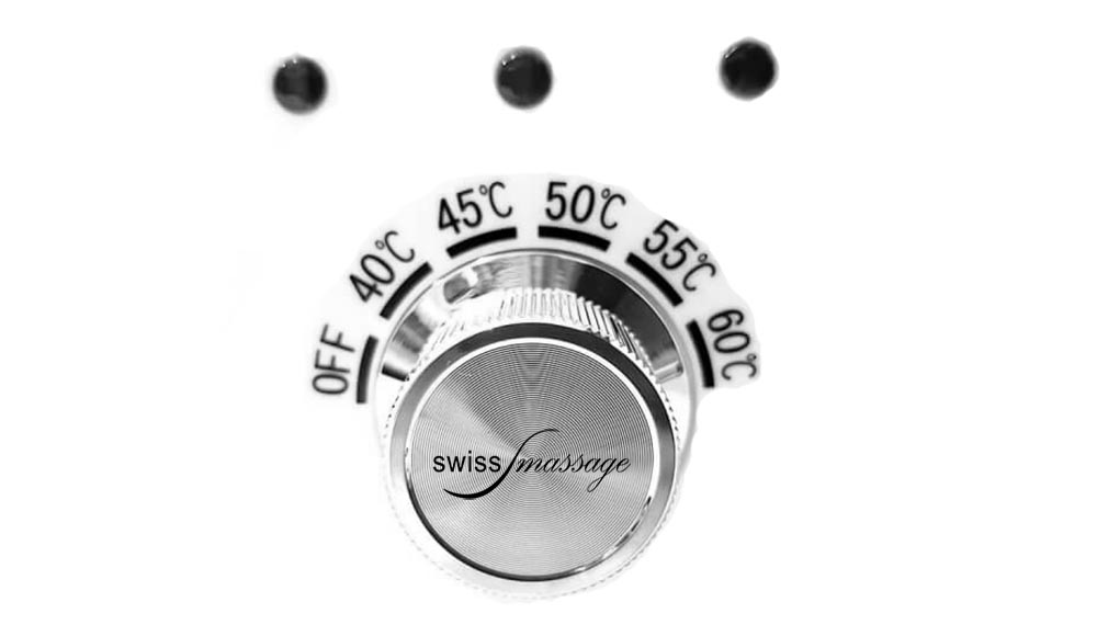 Temperature setting on massage oil heater 3 bottles