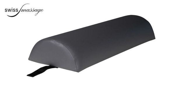 Grey half-moon massage cushion