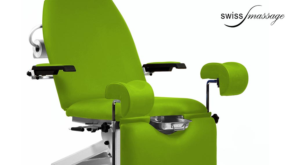 Gynecology chair model SE-2230-BRG stirrups knees