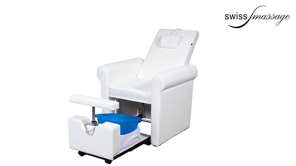 Pacha model pedicure chair white open