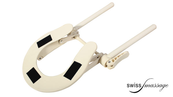 Mechanical headrest for massage table