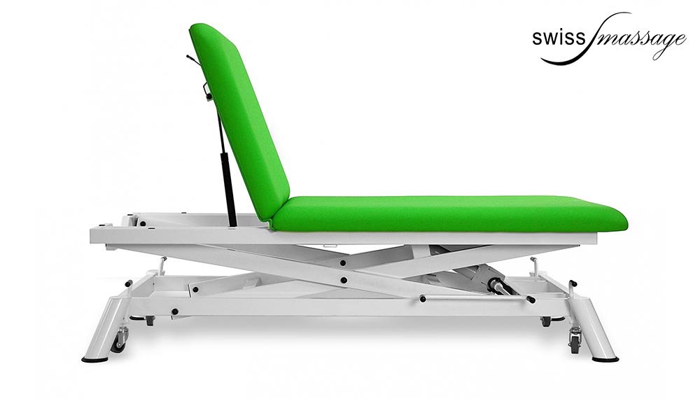 Bobath 2-Platte niedrige Behandlungsliege, Sonderanfertigung mit hydraulischer Befestigung und anhebbarer Rückenlehne