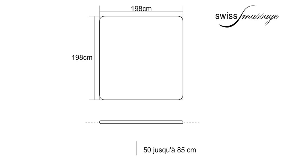 Table de soins Bobath électrique extra large