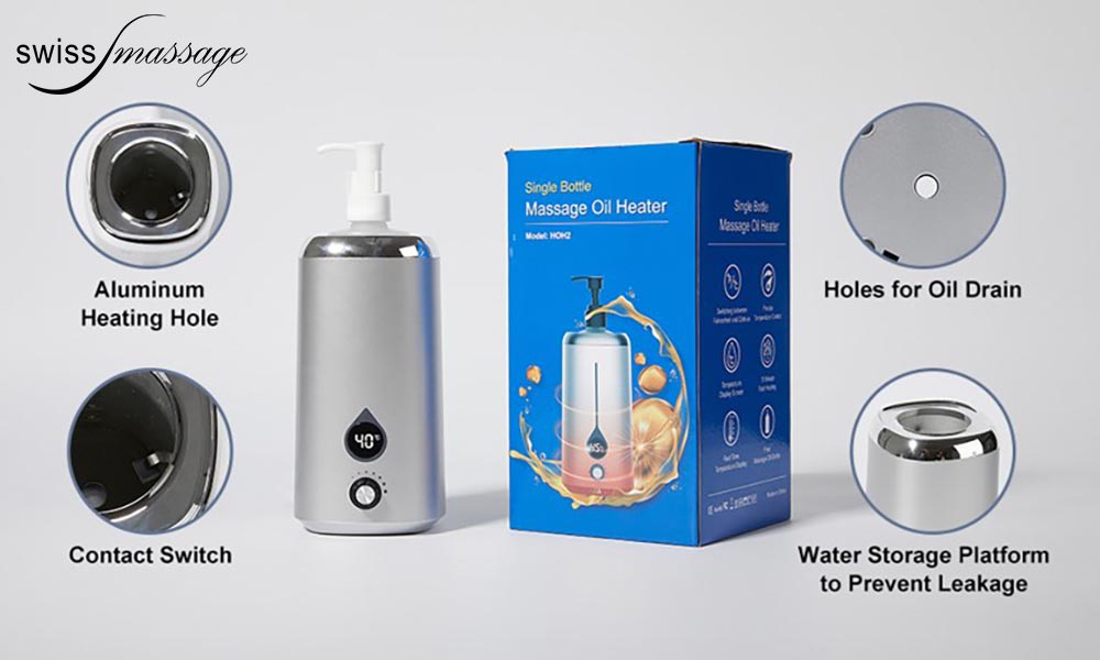 Chauffe huile de massage digital mono flacon