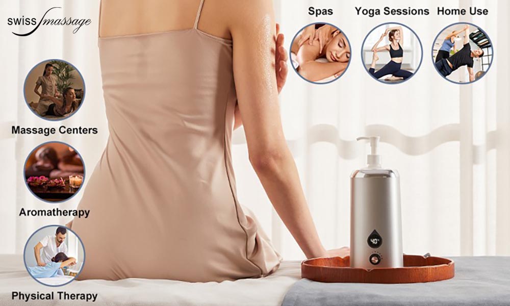 Chauffe huile de massage digital mono flacon