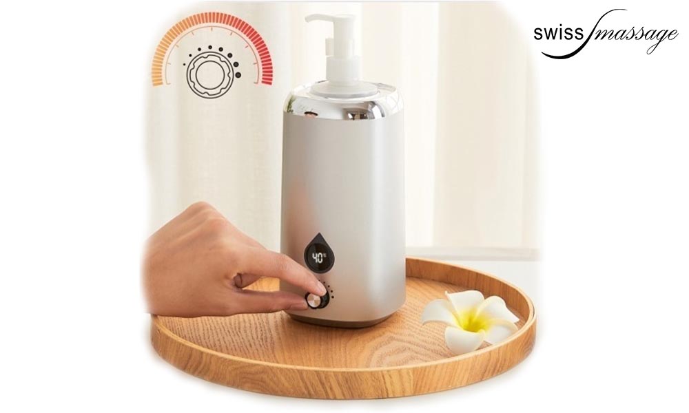 Chauffe huile de massage digital mono flacon