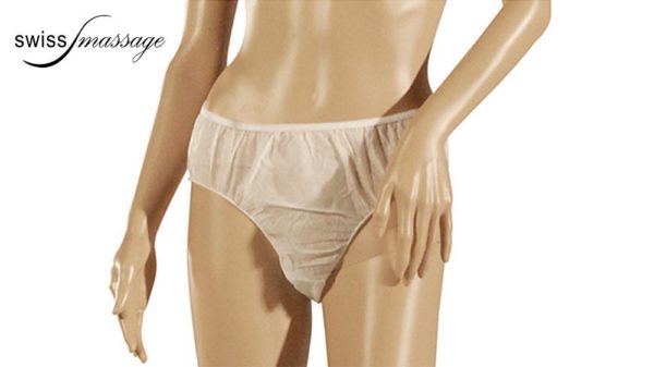 Women's disposable briefs for medical examinations or massages