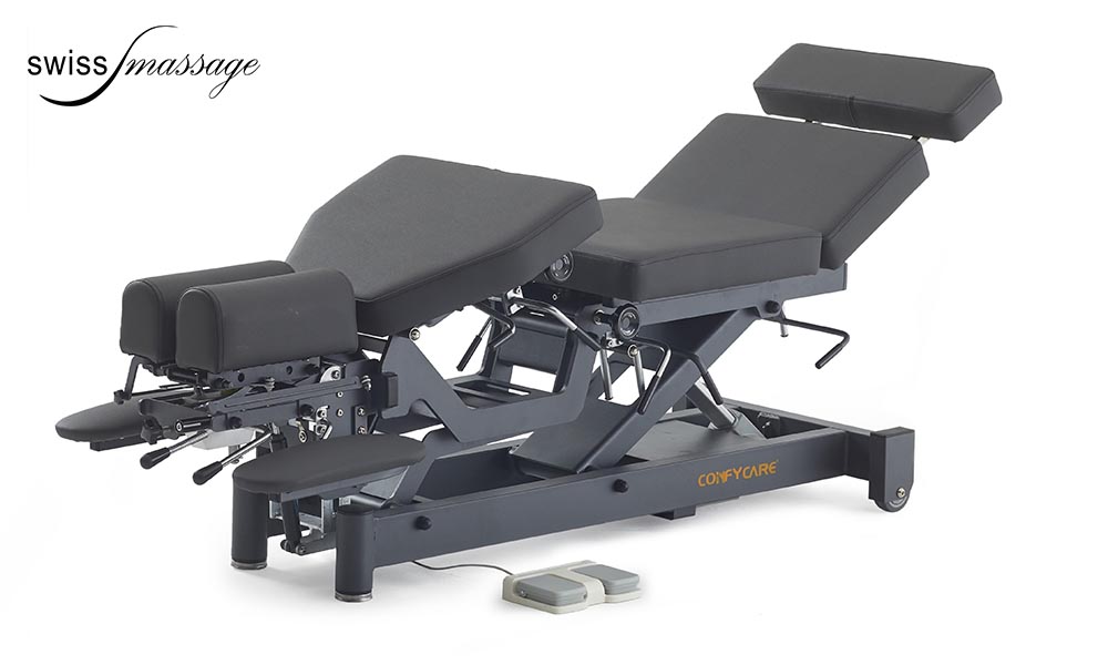 Table de Chiropratique modèle Bhal de Coinfycare Swissmassage mouvements