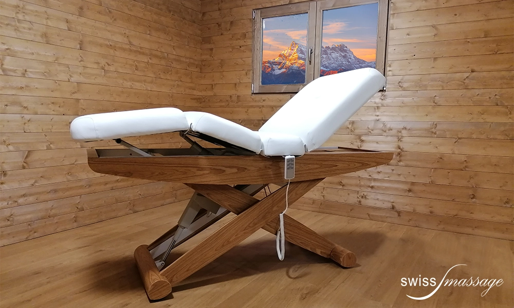 SPA-Kabine mit Massageliege Modell Vicky ausgestattet