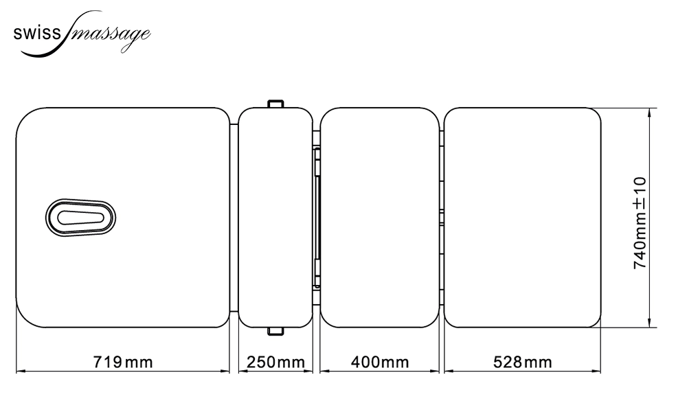 Virgin Massageliege Abmessungen Platte