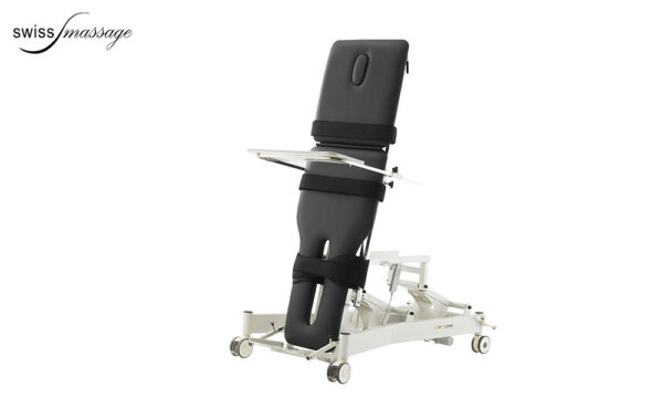Table de verticalisation médicale suisse avec tablette