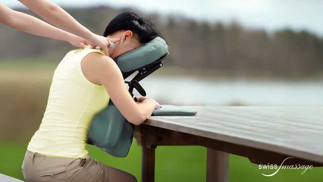 Tragbares Massage-Top im Sitz