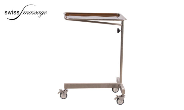 Chariot médical en acier avec plateau amovible