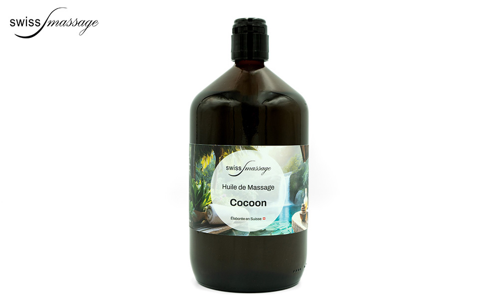 Bottle that contains massage oil