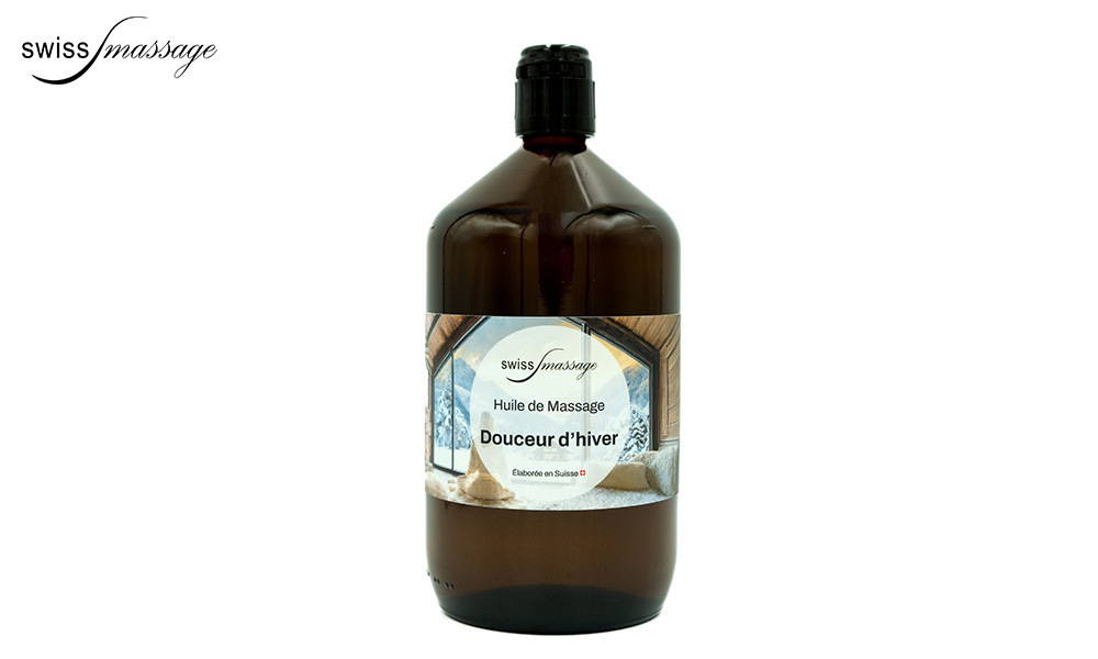 Bottle that contains massage oil